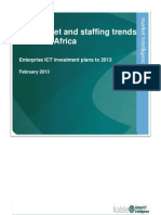 ICT Budget and Staffing Trends in South Africa: Enterprise ICT Investment Plans To 2013