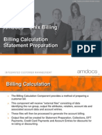 Amdocs - Unix Billing Billing Calculation Statement Preparation