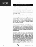 Uncertainty Principle for Dummies