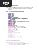 Biology: Chapter 1 Invitation To Biology