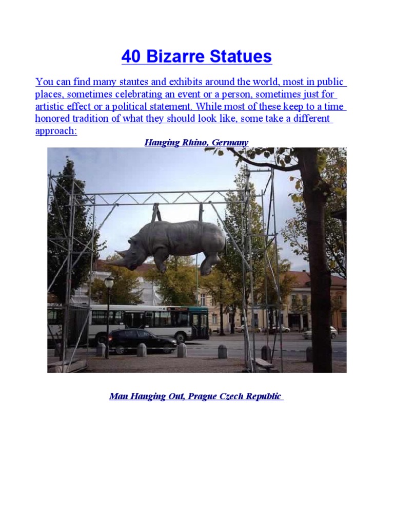 40 Unique and Bizarre Statues Worldwide | PDF