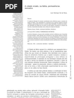A Cidade Da Bahia Permanencias Mutantes