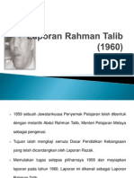 Laporan Rahman Talib (1960)