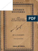 Nature's Mysteries and How Theosophy Illuminates Them by AP Sinnett (1918)