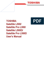 Toshiba Satellite L500/ Satellite Pro L500/ Satellite L500D/ Satellite Pro L500D User's Manual