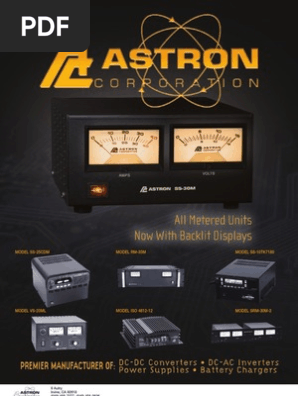 Astron Power Supply Pdf Power Supply Amplifier