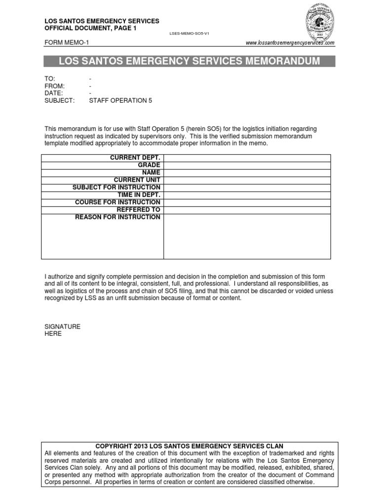Lses Memo So5 V1 | PDF