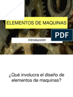 Elementos de Maquinas: Introducción