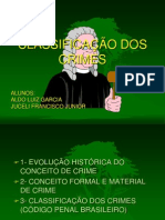 Classificacao Dos Crimes