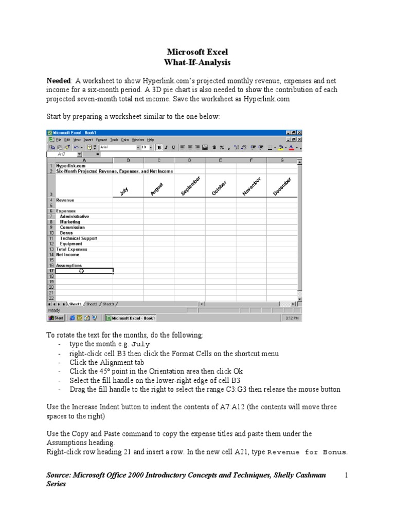 What If Analysis Excel Italiano