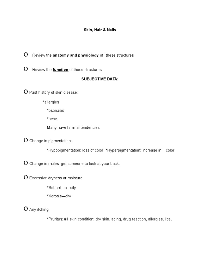 Jarvis 12 Skin Hair Nails PDF Cutaneous Conditions Scar