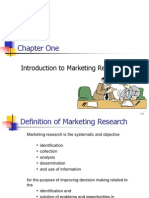 Chapter One: Introduction To Marketing Research