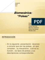 Biomecánica de las poleas