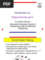 Introduction To: Fading Channels, Part 2 Fading Channels, Part 2