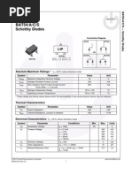 Fairchild Schottky Diodes BAT54 Datasheet