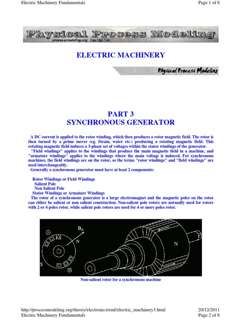 Pilot Exciter Electric Motor Electric Generator