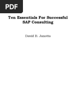 Download Ten Essentials for Successful SAP Consulting by David B Janotta SN16285688 doc pdf