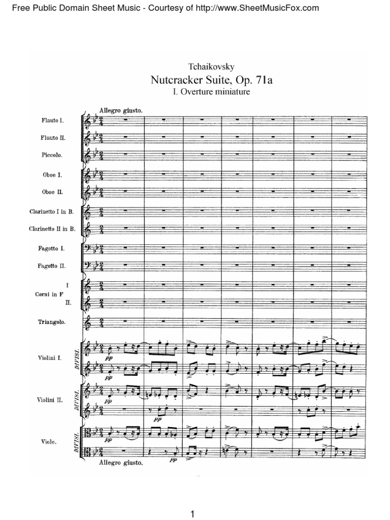 TchaikovskyNutcracker Suite, Op. 71a