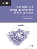 Download IPA Price Promotion During the Downturn report by The IPA SN16288286 doc pdf