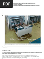 Definitions of Voltage Transformer Parameters