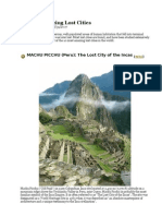 10 Most Amazing Lost Cities PDF