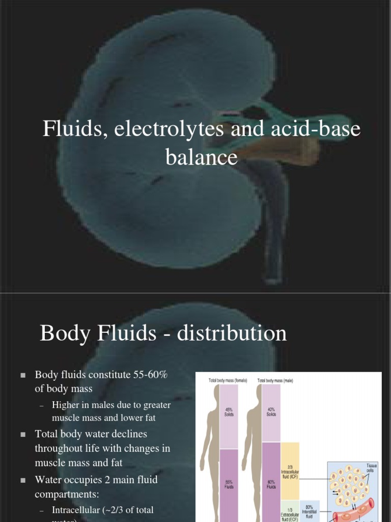 Lecture Presentation - Fluid, electrolyte and acid base balance.ppt ...