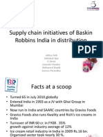 Supply Chain Initiatives of Baskin Robbins India In