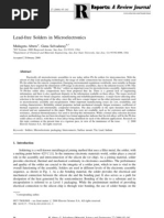 Lead Free Solders in Microelectronics