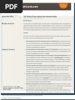 100 Weird Facts About Your Body