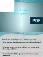 Product Analysis & Development