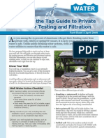 Download Guide to Private Well Water Testing and Filtration by Food and Water Watch SN16292389 doc pdf