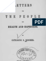 Catharine Esther Beecher - Letter to the People on Health and Happiness (1855)