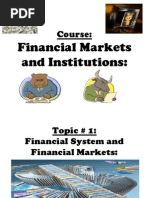 Financial Markets and Institutions