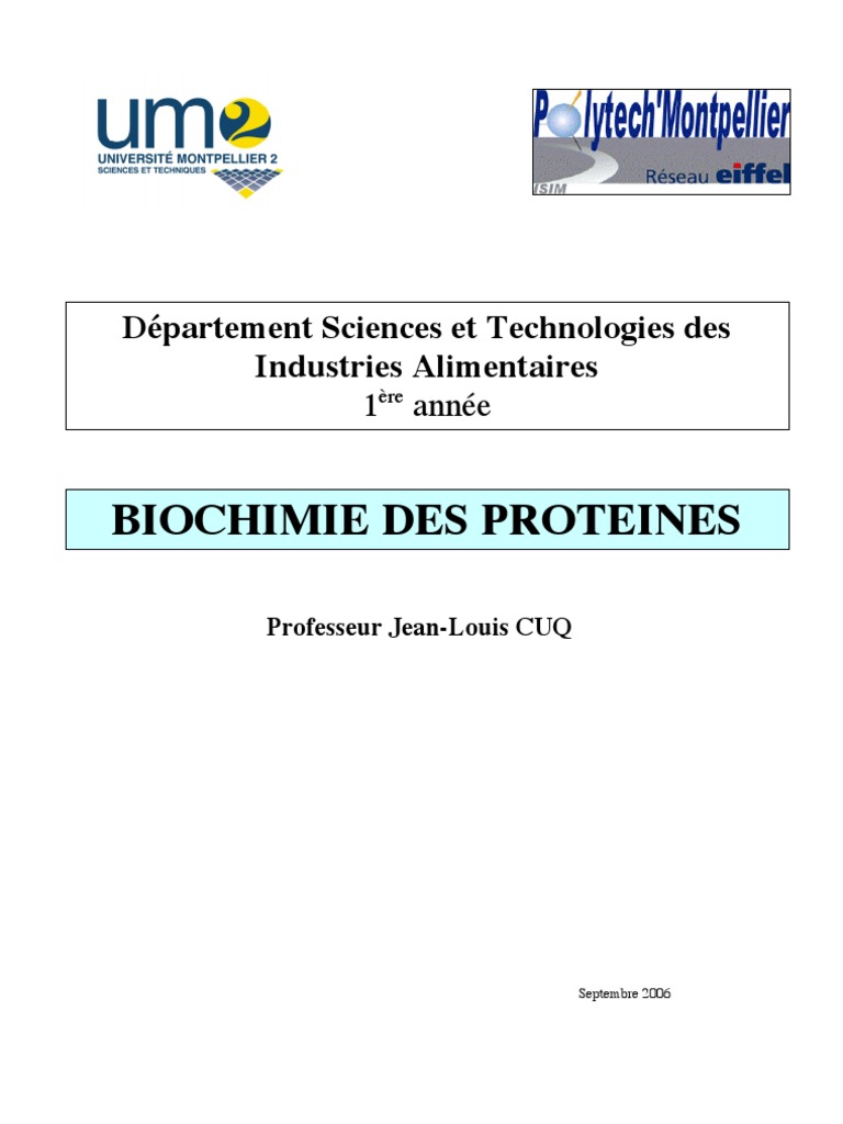 Bioch Prot, PDF, Protéines