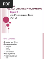 CSC238 - 2) Java Programming Basics (Part 2)