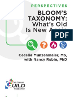 Bloom's Taxonomy - What's Old Is New Again - 2013