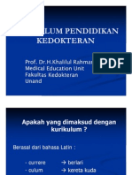 Kurikulum Pendidikan Kedokteran