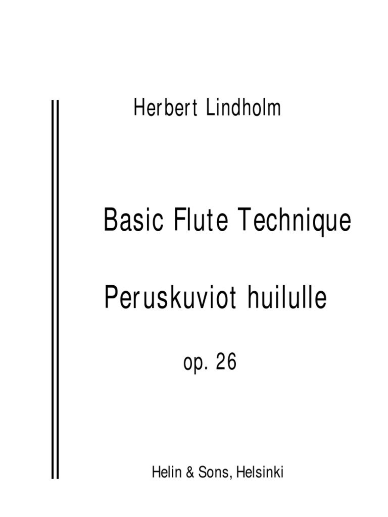 Basic Flute Technique 1 | PDF