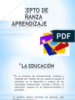 Concepto de Enseñanza Aprendizaje