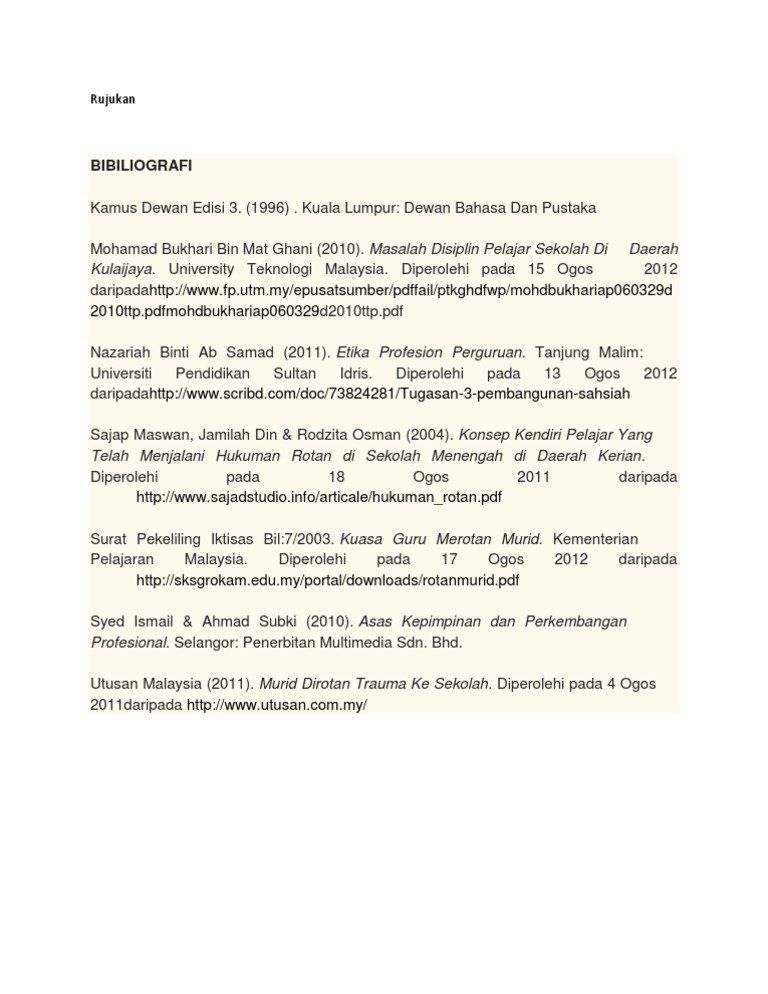 Rujukan | PDF
