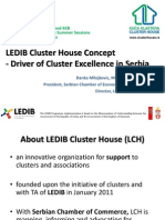 Driver of Cluster Excellence in Serbia - LEDIB Cluster House Concept
