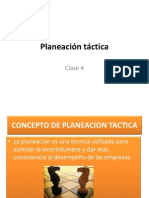 Clase 4 - Planeación Táctica