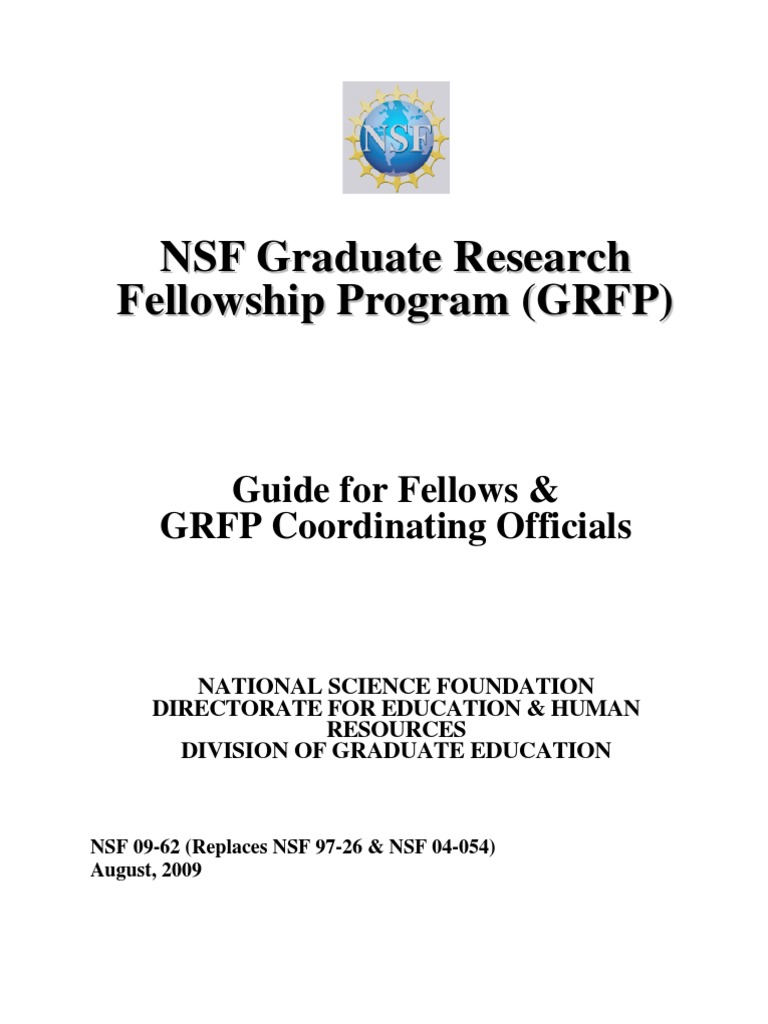 NSF GRFP Fellow Guide Fellow Postgraduate Education
