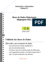 SQL Bases Dados Relacionais Módulo