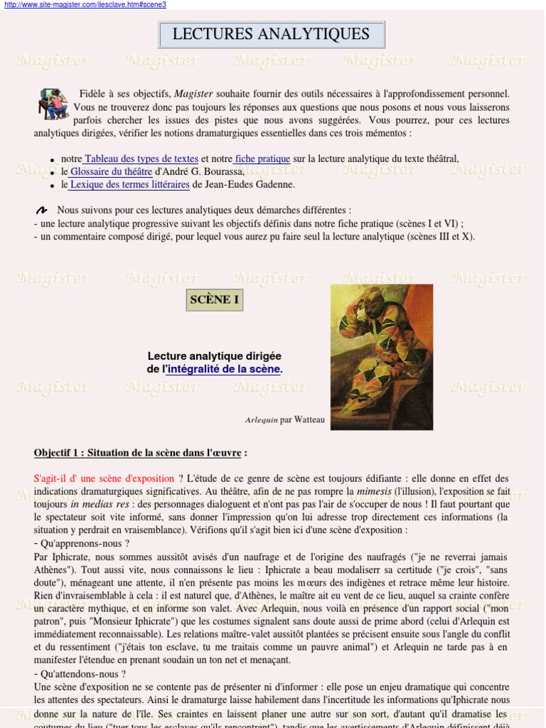 Exemple De Commentaire Composé Sur Le Théatre - Le