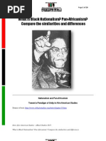 What Is Nationalism Pan Africanism Compare The Similarities and Differences