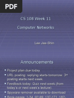 CS 108 Week 11 Computer Networks