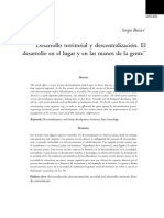 Desarrollo Territorial y Descentralizacion - Sergio Boisier