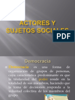 Actores y Sujetos Sociales