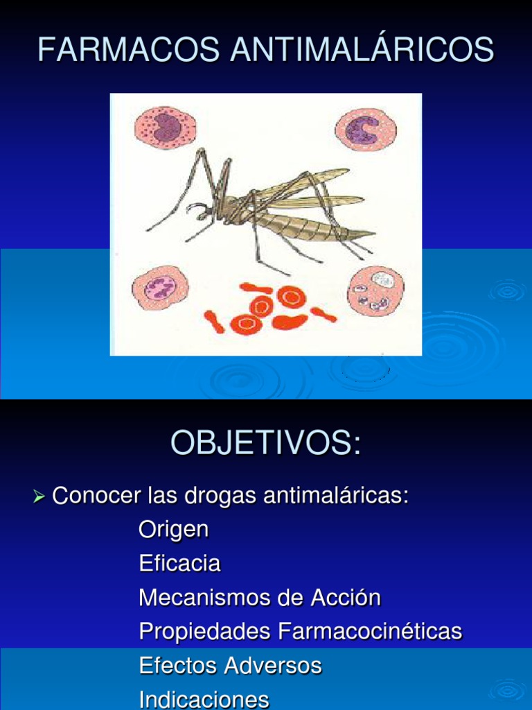 Farmaco Antimaláricos | PDF | Malaria | Plasmodium Falciparum